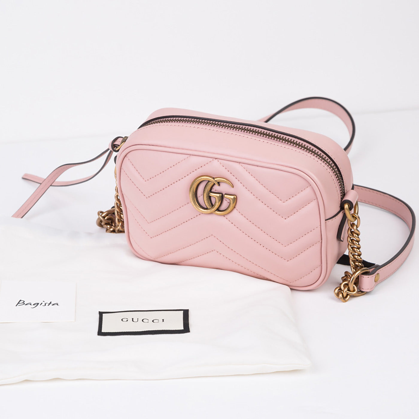 Gucci Mini Quilted Crossbody Marmont Bag