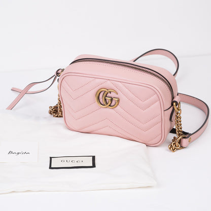 Gucci Mini Quilted Crossbody Marmont Bag