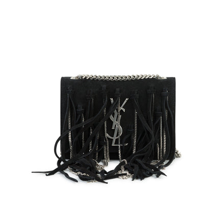 Saint Laurent Suede Fringe Bag