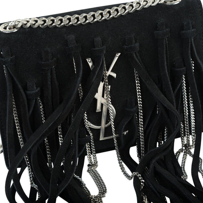 Saint Laurent Suede Fringe Bag
