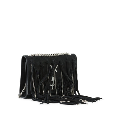 Saint Laurent Suede Fringe Bag