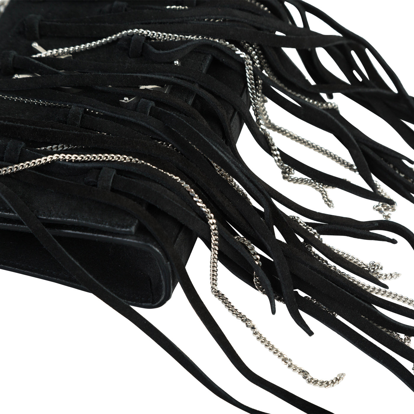 Saint Laurent Suede Fringe Bag