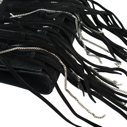 Saint Laurent Suede Fringe Bag