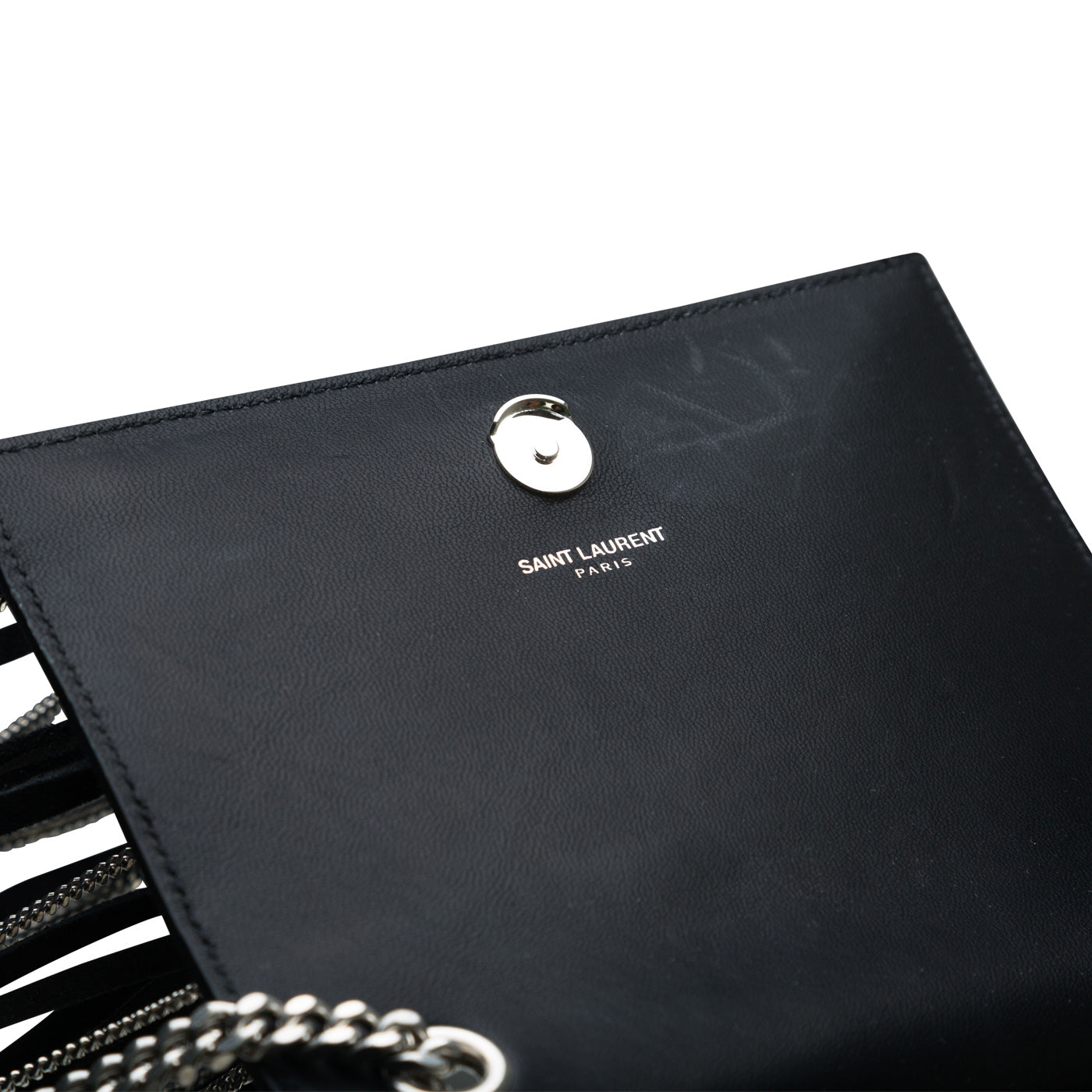 Saint Laurent Suede Fringe Bag