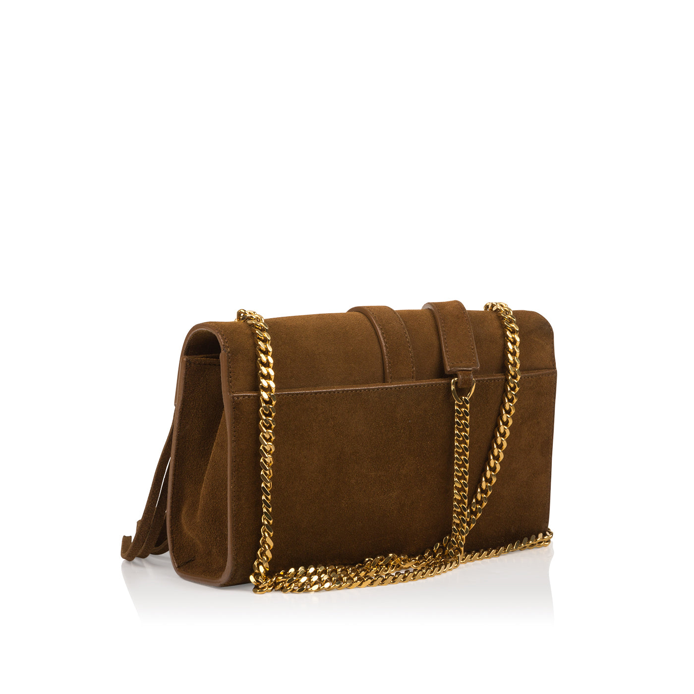 Saint Laurent Suede Fringe Tassel Bag