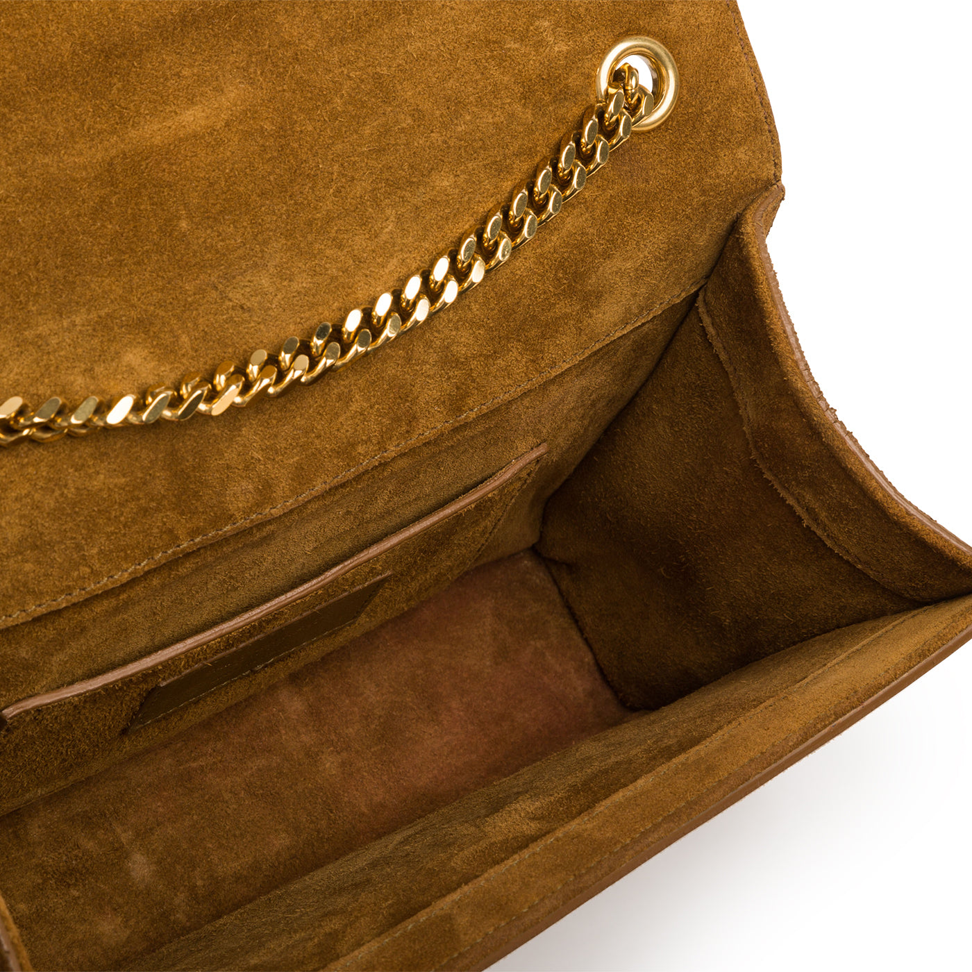 Saint Laurent Suede Fringe Tassel Bag