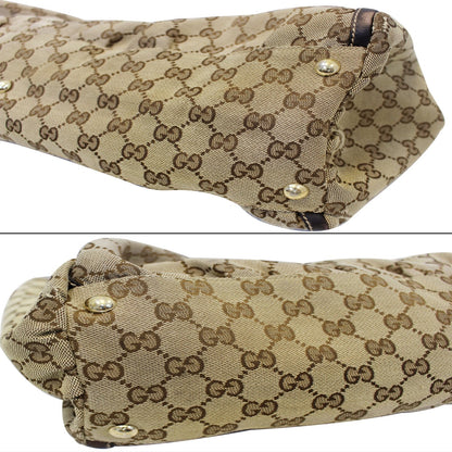 GUCCI Abbey D Ring GG Canvas Large Hobo Bag 189835