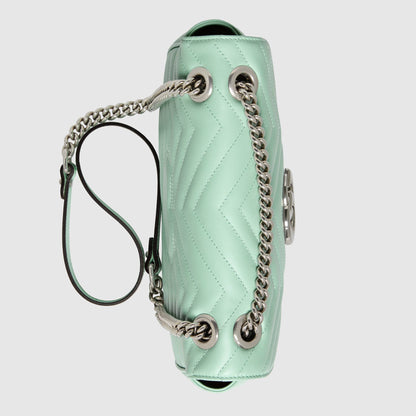 Gucci GG Marmont Small Shoulder Bag Pastel Green