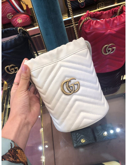 Gucci GG Marmont Collection Mini Bucket Bag
