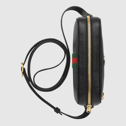 Gucci Ophidia Leather Mini Bag Black