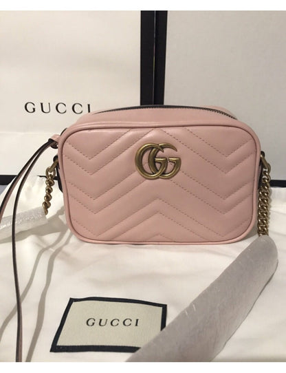 Gucci GG Marmont Series Small Quilted Shoulder Bag