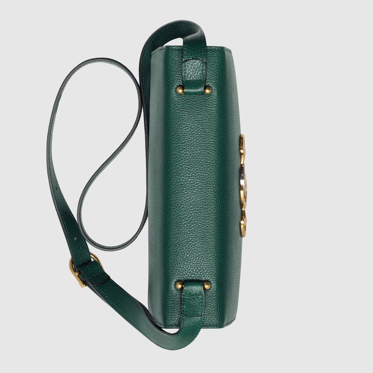 Gucci Zumi Grainy Leather Small Shoulder Bag Green