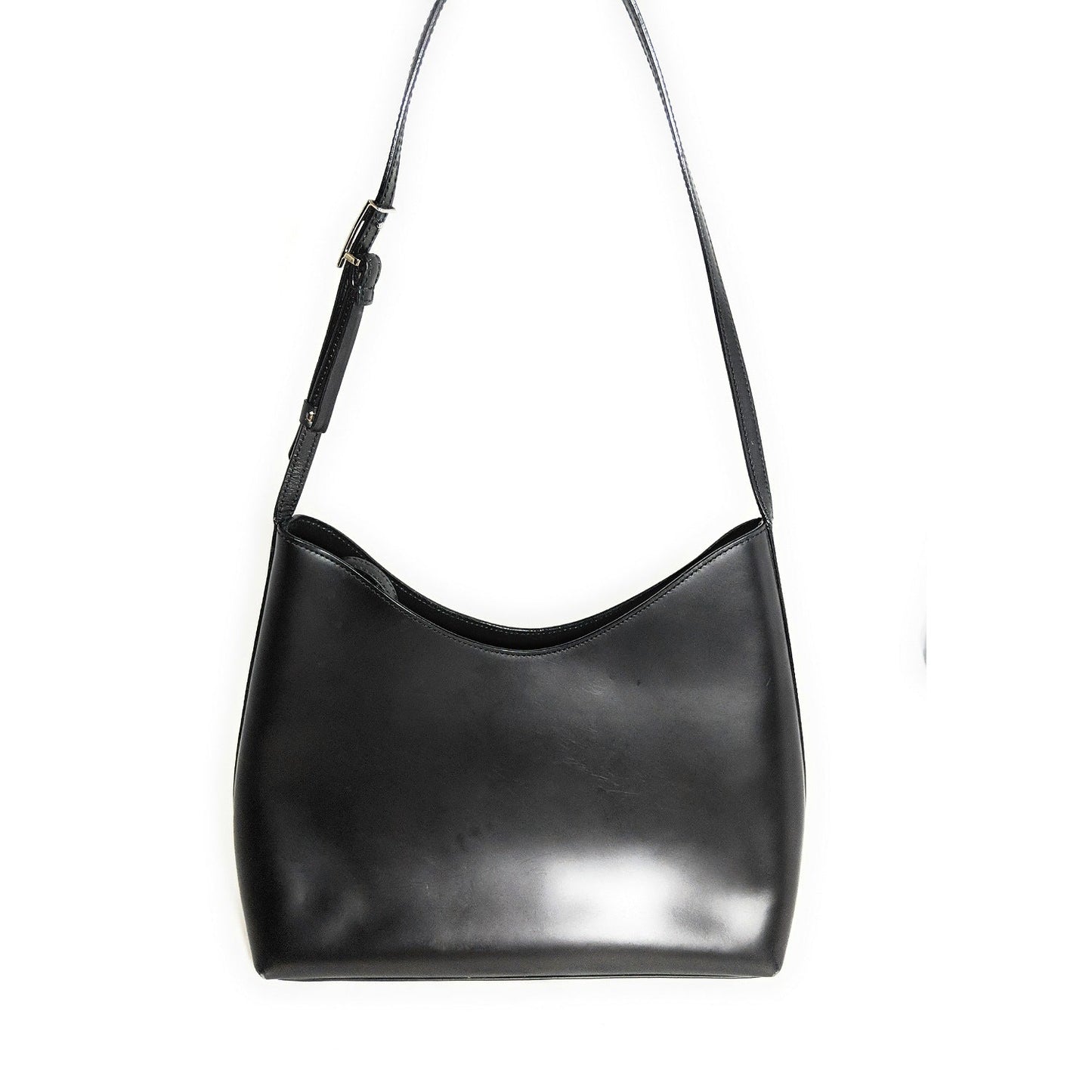 Gucci Vintage Black Leather Shoulder Bag