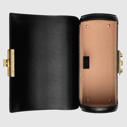 Gucci Padlock Small Bamboo Shoulder Bag Black