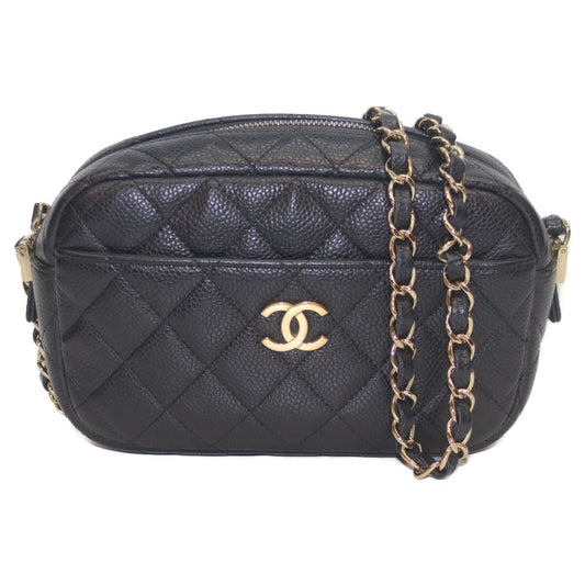 Chanel Camera Chain Caviar Shoulder Bag