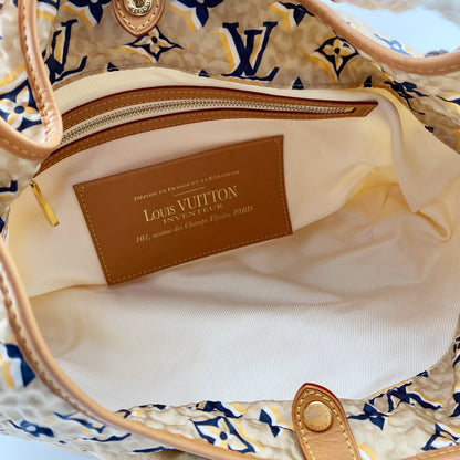 LOUIS VUITTON Limited Edition Tan Nylon Monogram Bulles PM Bag