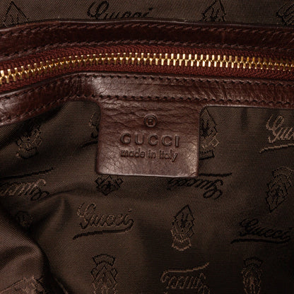 Gucci Hysteria Tortoise Shell Medium Brown Patent Leather