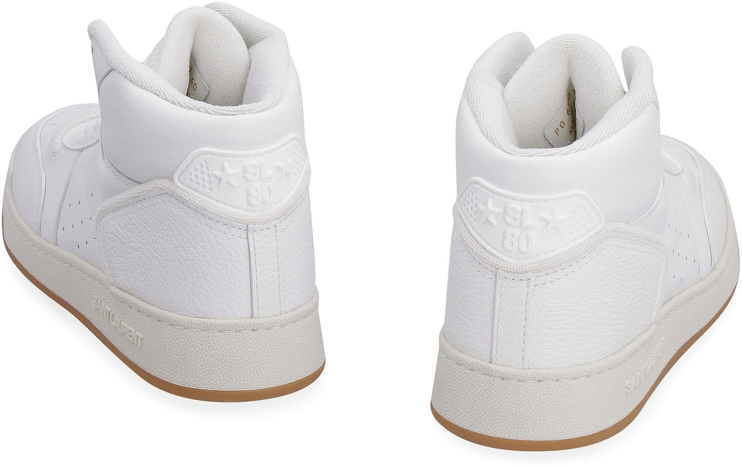 SL/80 LEATHER HIGH-TOP SNEAKERS