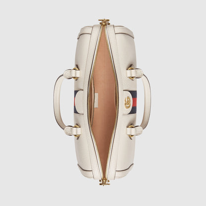 Gucci Ophidia Medium Top Handle Bag White