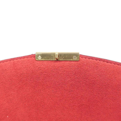 LOUIS VUITTON Caissa Chain Damier Ebene Clutch Shoulder Bag Brown
