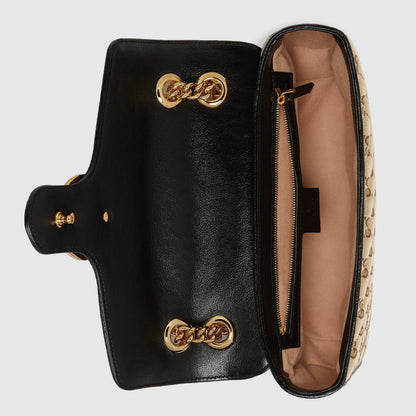Gucci GG Marmont Small Shoulder Bag GG Canvas