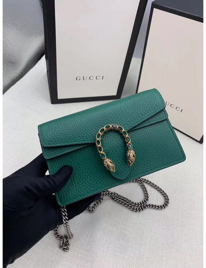 Gucci Dionysus Collection Leather Super Mini Handbag