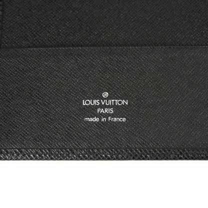 Louis Vuitton Filofax Black Taiga Leather