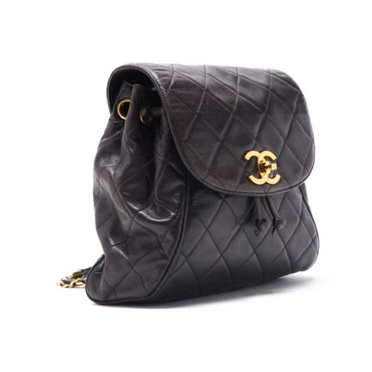 CHANEL CHANEL Matrasse Decacoco Chain Rucksack Black   Bag Chain Rucksack Lady Chain Rucksack Hybrid ? Delivery?  Chain Rucksack
