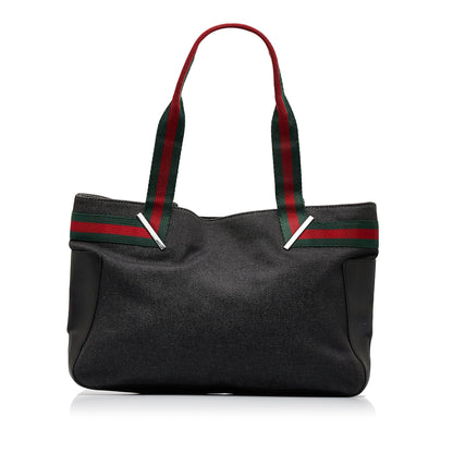 Black Gucci Web Tote