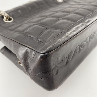 Chanel 2.55 chocolate bar rhinestone chain shoulder bag TWS