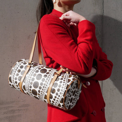 LOUIS VUITTON★ x Kusama 2012 PAPILLON 30 PUMPKIN DOT M40687 72343