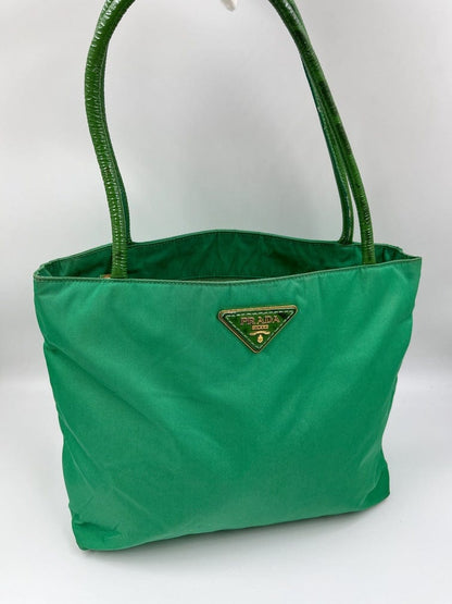 Prada Nylon Green Tote