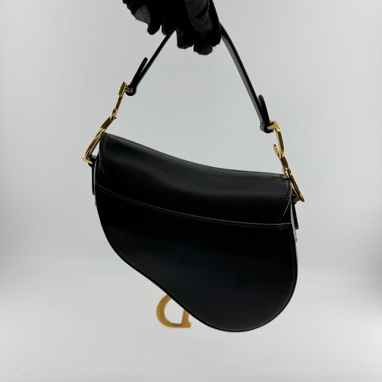 Christian Dior Goat Leather Mini Saddle Bag