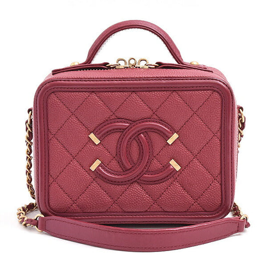 Chanel CC Filigree Caviar Shoulder Bag