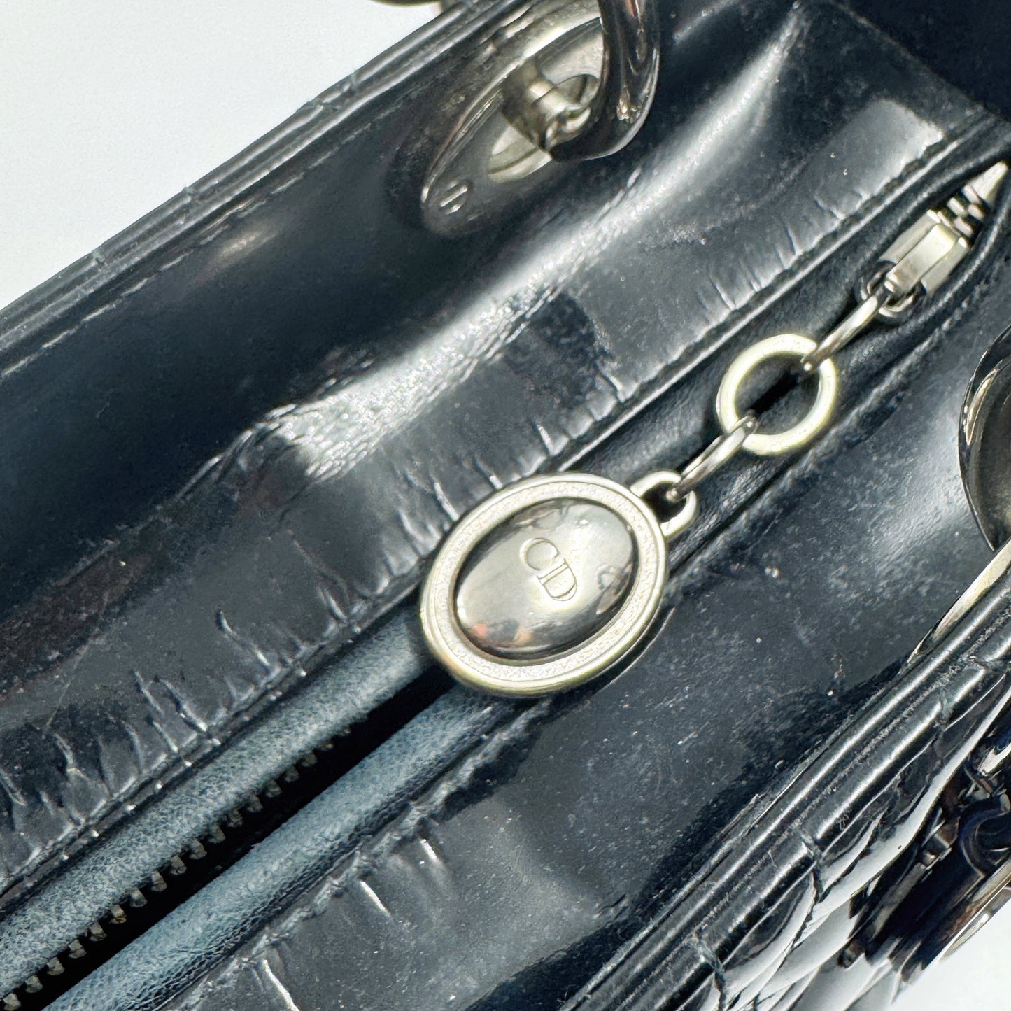 Christian Dior LadyDior Medium Patent leather Bag TWS