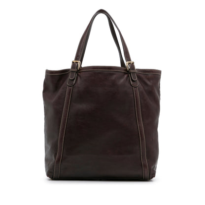 Brown Gucci Dialux Britt Tote