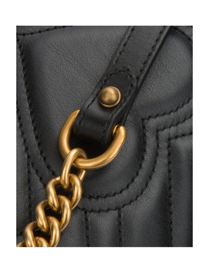 Gucci Black GG Marmont Series Mini Shoulder Bag