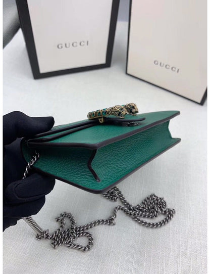 Gucci Dionysus Collection Leather Super Mini Handbag