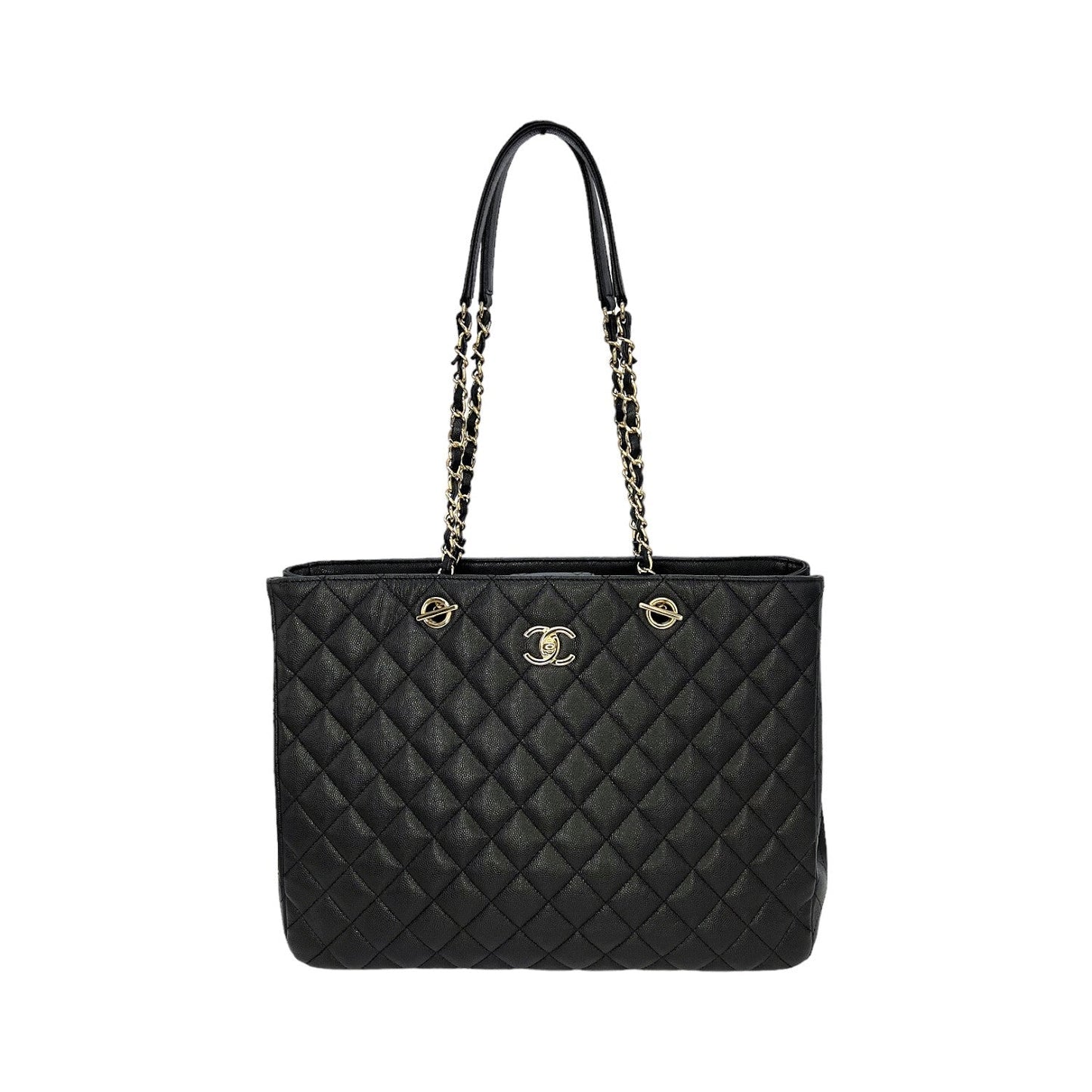 Chanel Caviar Leather Black Tote Bag 5