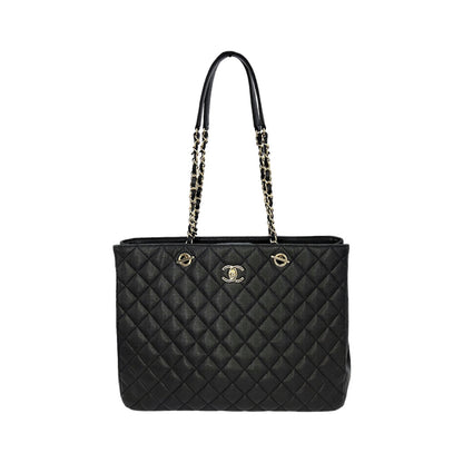 Chanel Caviar Leather Black Tote Bag 5