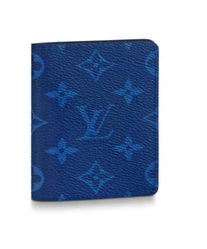 Louis Vuitton Pocket Organiser Taiga Monogram Cobalt