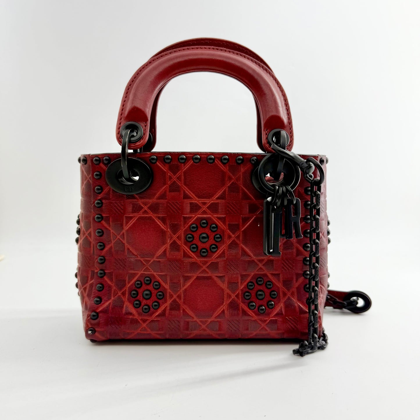 Christian Dior Cruise Collection Mini Studded Flower Ladydior Bag