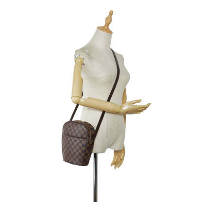 LOUIS VUITTON Damier Ebene Ipanema PM Crossbody Bag