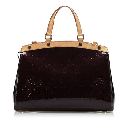 Louis Vuitton Brea MM Purple Monogram Vernis