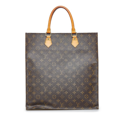 LOUIS VUITTON Monogram Sac Plat Tote Bag