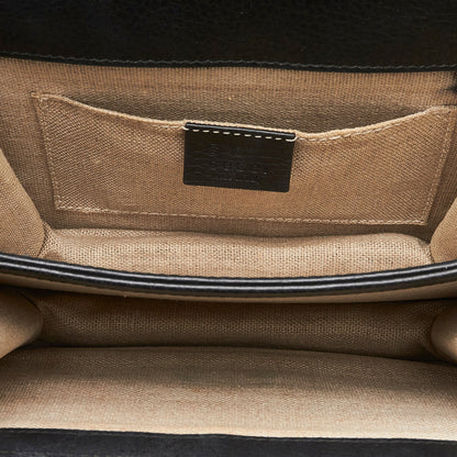 Gucci Interlocking G Black Dollar Calfskin