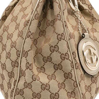 Brown Gucci GG Canvas Sukey Tote