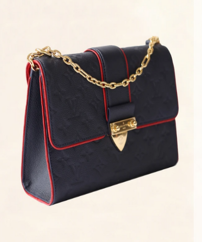 Louis Vuitton Saint Sulpice PM Monogram Empreinte Leather Marine Rouge