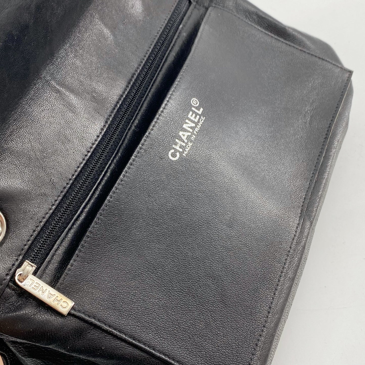 Chanel 2.55 chocolate bar rhinestone chain shoulder bag TWS