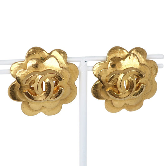 Chanel Chanel Flower Earring Coco   G  French made 1996 96P Flower  23.6g flour